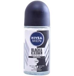 MEN BLACK & WHITE INVISIBLE desodorante roll-on 50 ml
