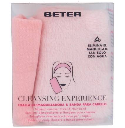 CLEANSING EXPERIENCE toalla desmaquilladora + banda cabello 2 u