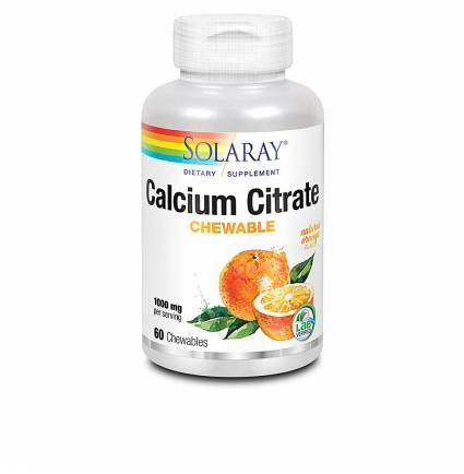CALCIUM CITRATE 1000 mg comprimidos masticables naranja 60 u