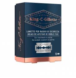 GILLETTE KING double edge replacement blades x 10 u