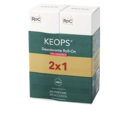 KEOPS desodorante ROLL-ON PIEL SENSIBLE lote 2 pz