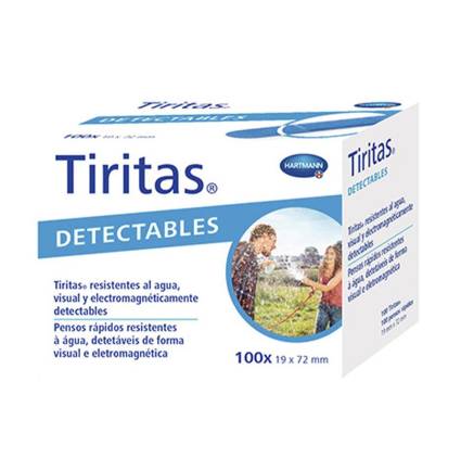 TIRITAS detectables 19x72mm 100 u