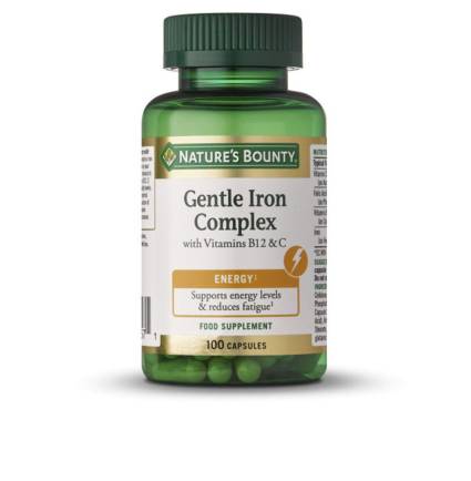HIERRO GENTLE COMPLEX con vitamina C & B12 100 cápsulas