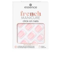 FRENCH manicure click-on nails artificiales #01-classic french 12 u