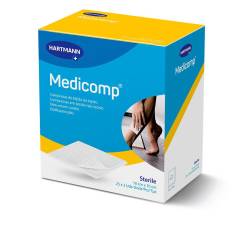Medicomp Compresas Non Woven Aposito Esteril 10 X 10 Cm 25 Sobres X 2 Uds.