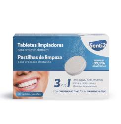 Tabletas Limpiadoras para Dentaduras Postizas 30 Unidades