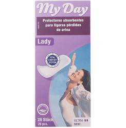 MY DAY protector incontinencia ultra mini 28 u