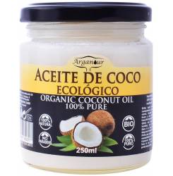 ACEITE DE COCO ECOLÓGICO organic coconut oil 100% pure 250 ml